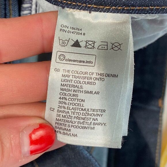 &denim dark wash structured skinny jean - Picture 6 of 8